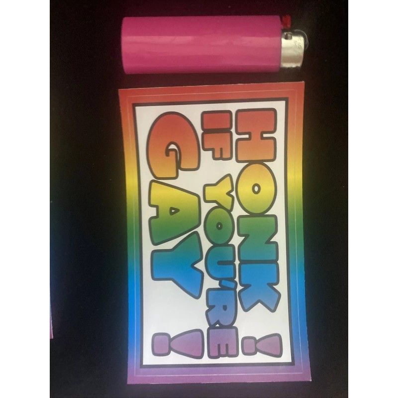 5 Piece Gay Prank Bumper Stickers Decals Free Gift