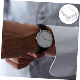 Gatuida Glitter Watch Shell Rhinestone Easy Install for Series Lightweight Case Full Access to Buttons for Daily Wear and Activities