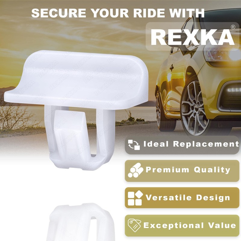 Rexka 30pcs Bumper Cover Fascia Fender Flare Grille Moulding Clips