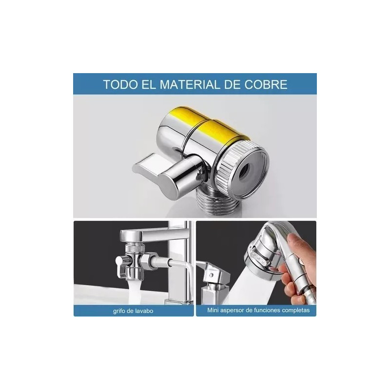 Total Supplier Manguera Filtro Regadera Extensible Lavabo Grifo Flexible