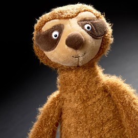 sigikid 43297 Beasts by Cuddly Animals with Personality Soft Toy, Sloth 44 cm