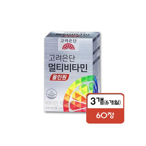 Korea Eundan Multivitamin All-in-One 1560mg 60 tablets x 3 (6