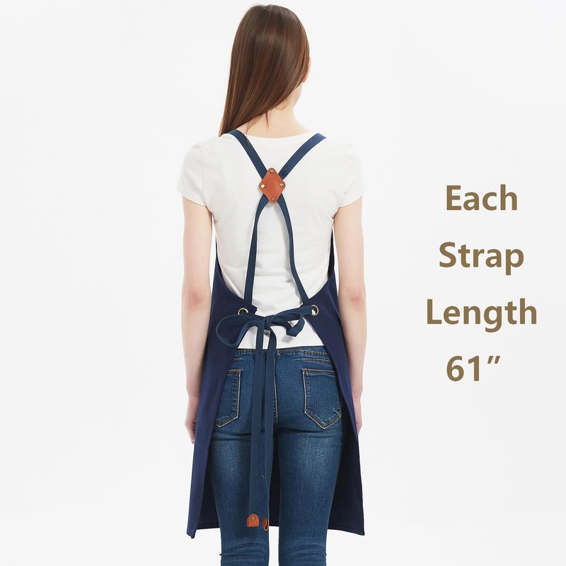 AFUN Chef Aprons for Women Men with Large Pockets, Cotton
