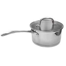 MAGGOPAN Stainless Steel Saucepans Impact Bonded Right Angles SS Saucepan 3.3QT 20cm