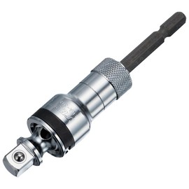 TOP EUA-3TK Universal Socket Adapter for Electric Drills, 0.37 inch (9.5 mm), 3/8, 40 V, Compatible with Electric Drills, Made in Japan