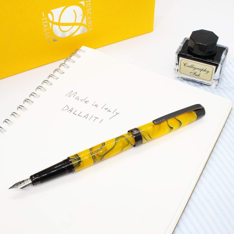 DALLAITI DALAITTI Fountain Pen Yellow Akr89I Made in Italy