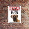 BEWARE OF THE DOG METAL GATE SIGN BULLMASTIFF 200MM X