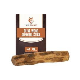 Wildfang® Olive Wood Chewing Sticks for Dogs, Small - Tough Chew Toys for Aggressive Chewers, Puppy Chew Toys for Teething, Training for Chewing Muscles, Olive Wood Stick for Dog (Under 33lbs)