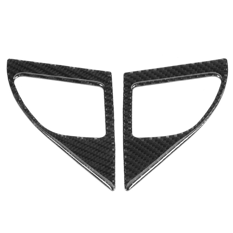 2Pcs Inner Door Speaker Trim Carbon Fiber Cover Left Right