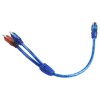 Unbranded/Generic 2pcs RCA Y Splitter Audio Jack Cable Adapter 1