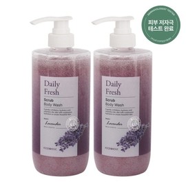 (1+1) Food A Holic Daily Fresh Scrub Body Wash Lavender 800ml / Moisturizing, low-irritation exfoliation / (1+1)푸드어홀릭 데일리 프레시 스크럽 바디워시 라벤더 800ml 촉촉한 저자극 각질케어