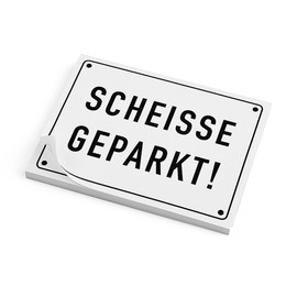 Post-It Notes SCHEISSE Park