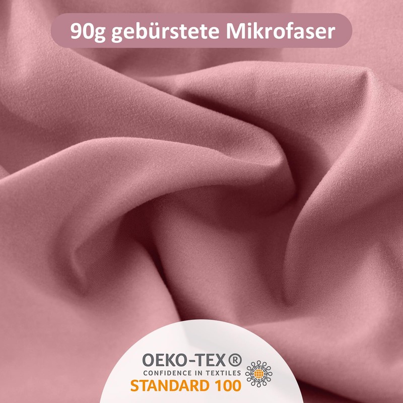 REDKEY 2-Piece Bed Linen Set, 135 x 200 cm Duvet