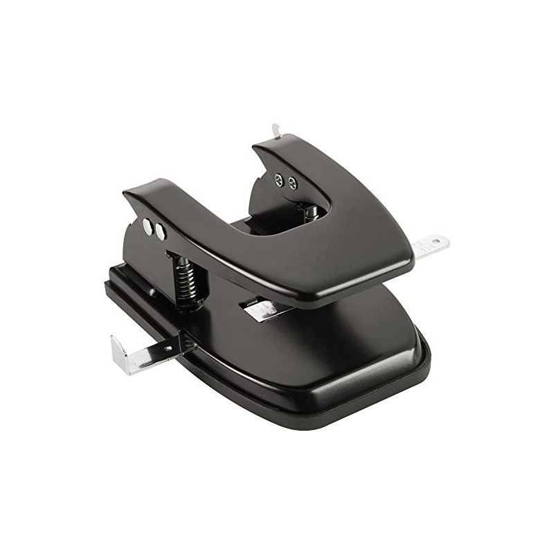 Business Source Heavy-Duty Hole Punch (65626), Black, Small (1-24)