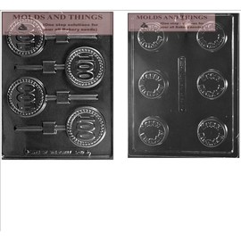 100 Lolly Chocolate Candy Mold and Happy Birthday Cookie Numbers Numbers and Letters Chocolate Candy Mold with © Molding Instructions