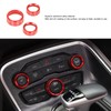 Air Conditioner Switch CD Button Knob Cover Trim Aluminium Alloy