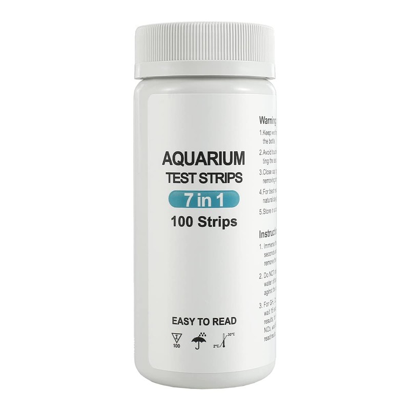 100pcs Aquarium Test Strips, 7 in 1 Fish Tank Test