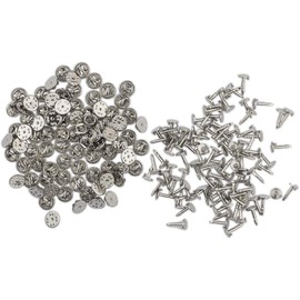 Pin Backs, 50 Pairs Butterfly Coupling with Blank Pins for DIY Jewellery Making, Silver