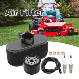 Anxingo 11013-0752 Air Filter 49065-7007 Oil Filter Tune Up Kit Replacement for John Deere X305R X324 X350R X354 X380 X384 X390 X394 X534 X570 X580 X584 Lawn Tractor