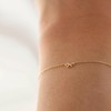 Poxtex Gold Tiny Mini Bow Bracelet for Women Jewelry Gift