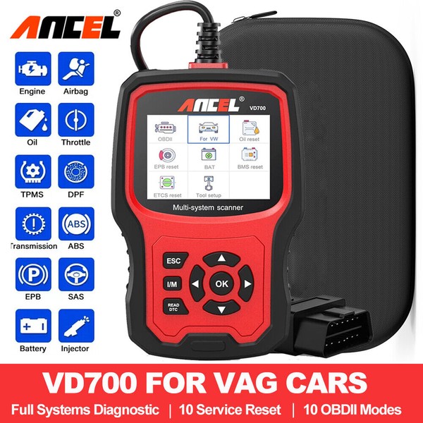 ANCEL VD700 For VW Car OBD2 Scanner Fault Code Reader