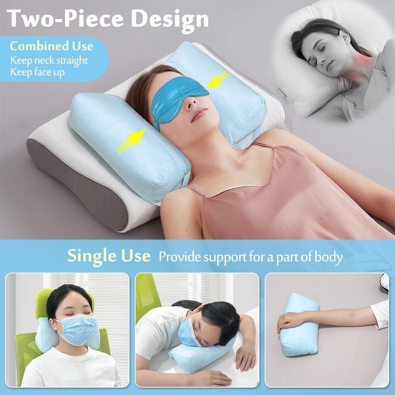 Mybow Back Sleeper Beauty Pillow for Anti Aging Wrinkle Prevention