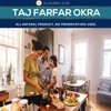 TAJ Gourmet Farfar Fryums (Wheat Pellet Tube), 400g (Okra)