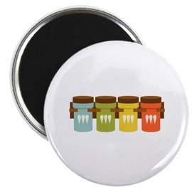 CafePress Spice Rack Magnets 2.25" Round Magnet, Refrigerator Magnet