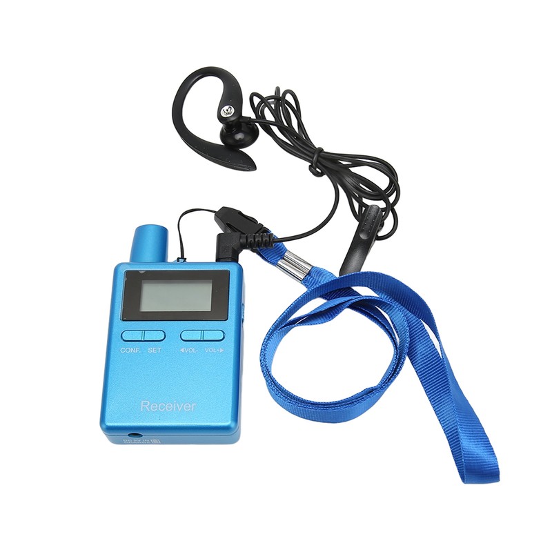 Wireless Church Guide HiFi LCD Wireless Interpretation Equipment with Earbuds
