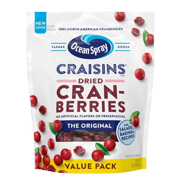 Ocean Spray Craisins Original Dried Cranberries, 24 Ounce Value Pack