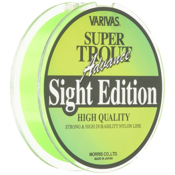 Varivas Nylon Line, Balivas Super Trout Advanced Sight Edition, 328.4 ft (100 m), No. 1.5, 6 lb, Lightning Green
