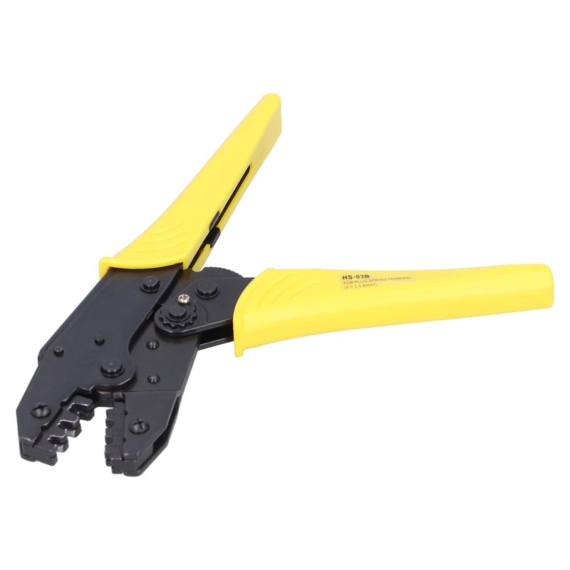 HS03B 1.56.0mm EuropeanType Ratchet Crimping Pliers High Carbon Steel Hand
