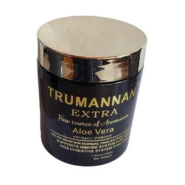 Trumannan Aloe Vera Extract Powder 40% Acemannan 250 Capsules Concentrated GMO Free 100% Natural Kosher Vegan, Powder, 1 Count, 250 / Trumannan 알로에 베라 추출물 파우더 40% 아세만난 250캡슐 농축 GMO 프리 100% 천연 코셔 비건, 분말, 1개, 250