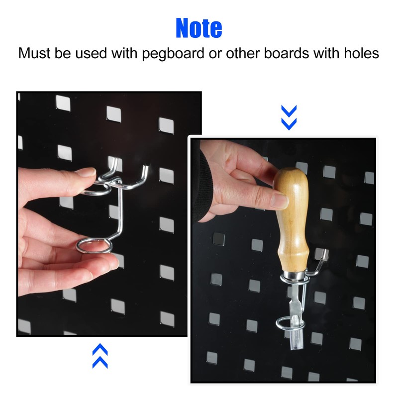 SPEEDWOX 7pcs Perforated Board Ring Hook Bottle Holder Hook Perforated