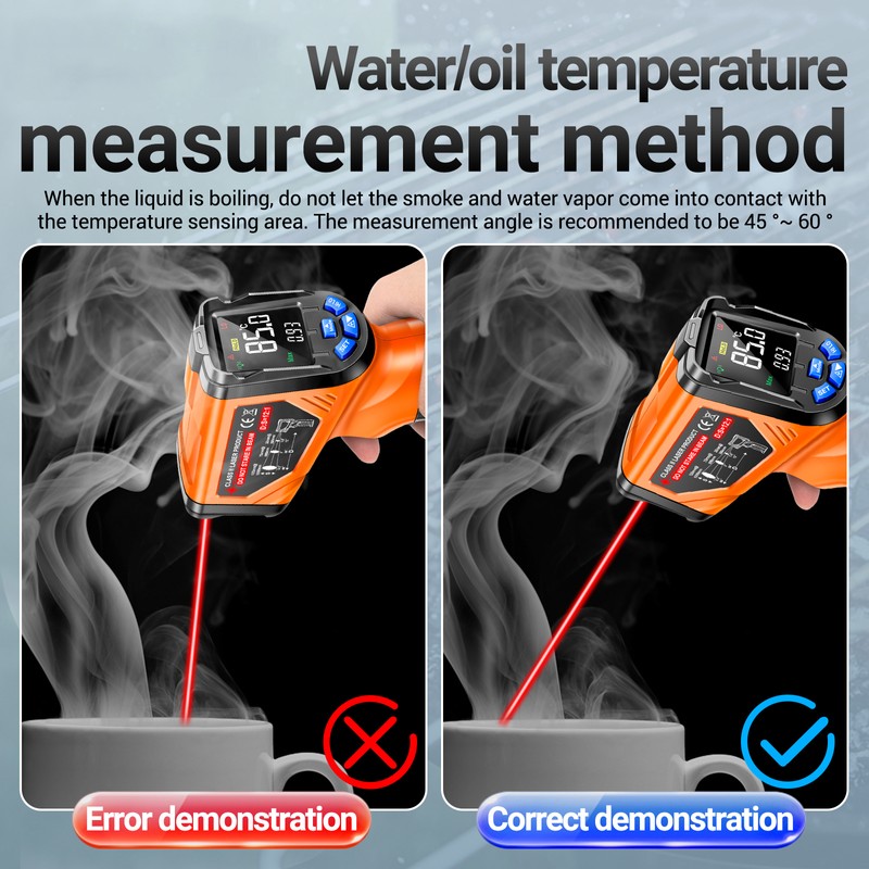 ANENG TH06 Infrared Laser Thermometer -20℃~750℃ / -4℉~1382℉ VA Reverse
