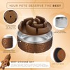 FAHRMOSIS 32 Oz Dog Bowl with Slow Feeder Insert Stainless