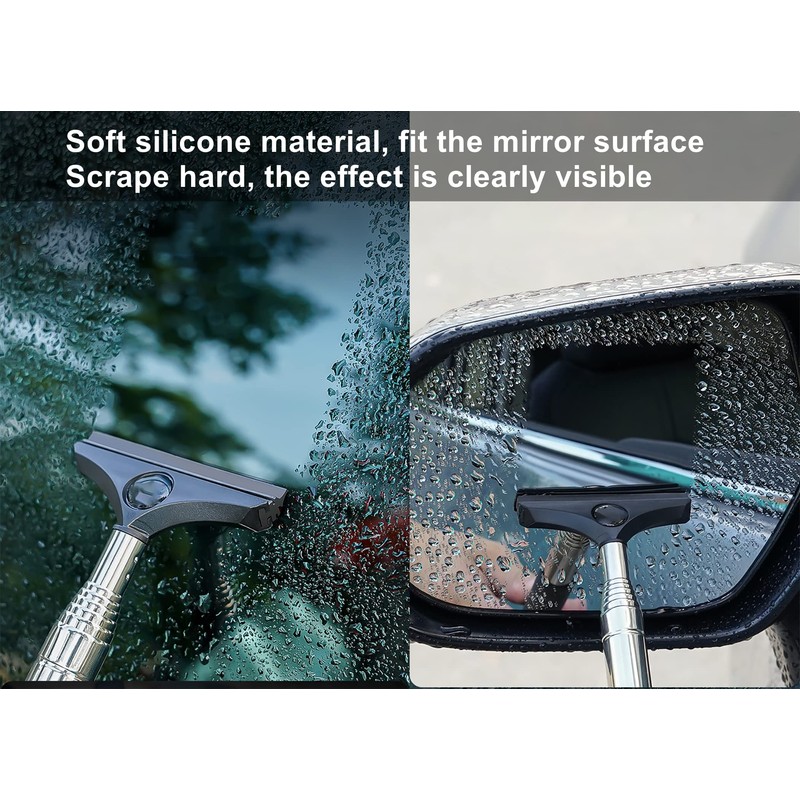 LJDJ Car Rearview Mirror Wiper 2 pack Universal Automotive Car