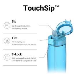 Super Sparrow Drinking Bottle 750 ml - Tritan Water Bottle - BPA-Free - Ideal Sports Bottle - Straw Drinking Bottle for Sports, Outdoor and Camping - Lightweight, Sustainable