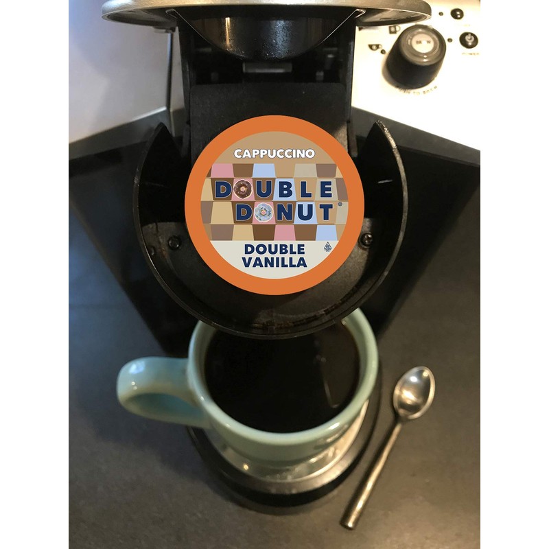 Doble Donut Cappuccino, vasos de una porción para Keurig K