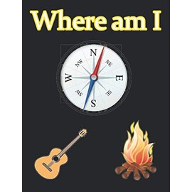Where am I: Camping notebook. Cool idea for gift.