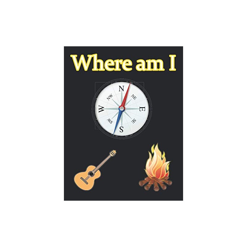 Where am I: Camping notebook. Cool idea for gift.