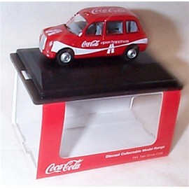 Oxford TX4 Taxi C0CA C0LA red/white vehicle 1:76 scale diecast model