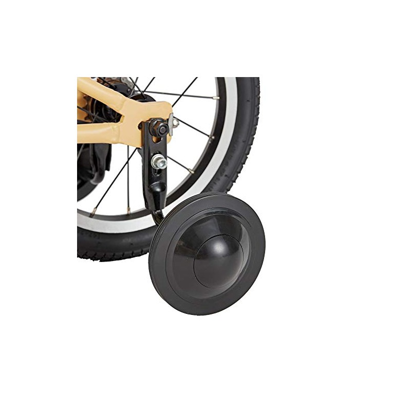 RITEWAY Auxiliary Wheels, Black, 14 Inches, For Kids Bikes, Compatible