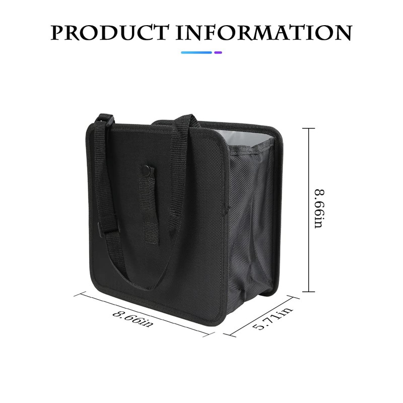Fekey&JF Foldable Car Trash Can, Hanging Waterproof Leakproof Trash Can