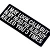 I May Look Clam Embroidered Iron-On / Sewn Patch That