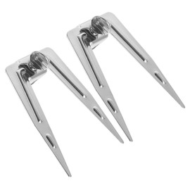 Abaodam 2pcs Stainless Steel Rotisserie Chicken Forks for Even Cooking for Air Fryer BBQ Grill Oven for Outdoor Picnics Gatherings