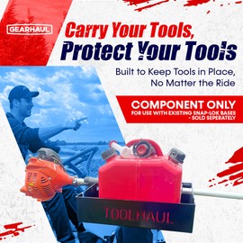 GearHaul ToolHaul Base Component Only, Compatible with The Snap-Lok System and Wall Mounts, Made in USA
