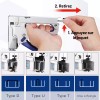 WORKPRO 4-in-1 Staple Gun Manual Brad Nailer Upholstery Stapler Nail