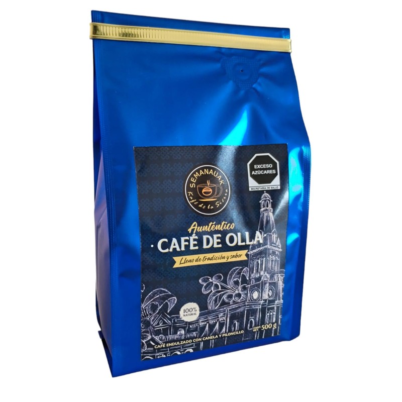 Auténtico Café De Olla, Mezcla De Café, Piloncillo Y Canela