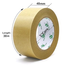BOMEI PACK 6 Paquete de Cinta de Papel Kraft, Cinta de Embalaje de Papel Engomado Autoadhesiva, para Embalaje Pesado, Envíos, Mudanzas y Almacenaje, 1